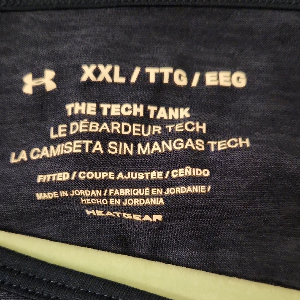 Under Armour Men's Dark Blue Tank Top - Picture 2 of 4